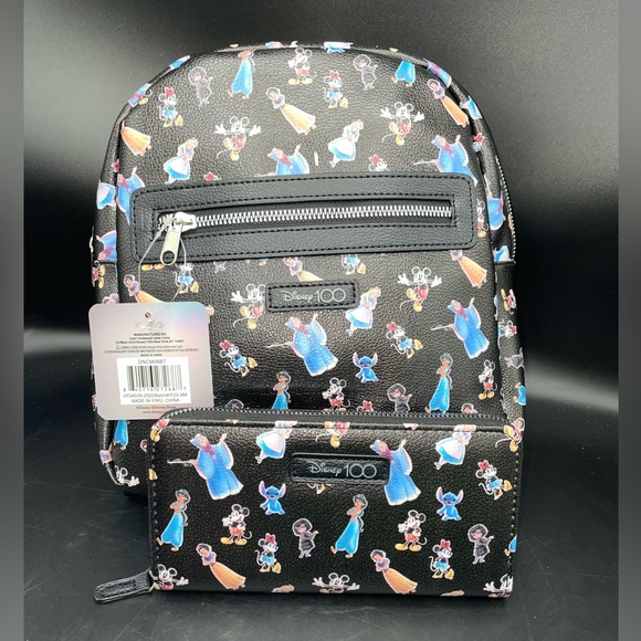 Disney 100 AOP Mini Backpack & Wallet set - Picture 7 of 9